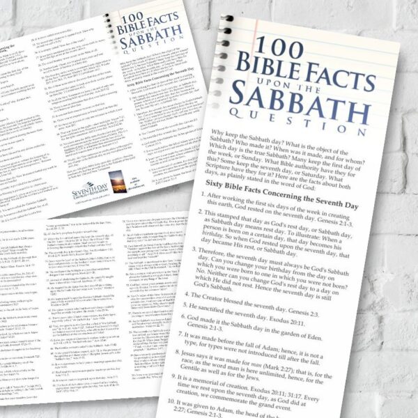 One Hundred Bible Facts upon The Sabbath Question Tri-fold